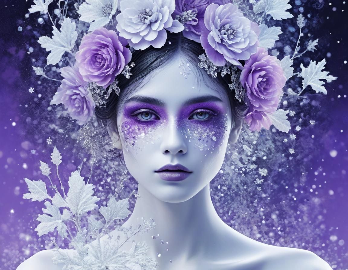 Ethereal Winter Divider in Abstract Surrealism