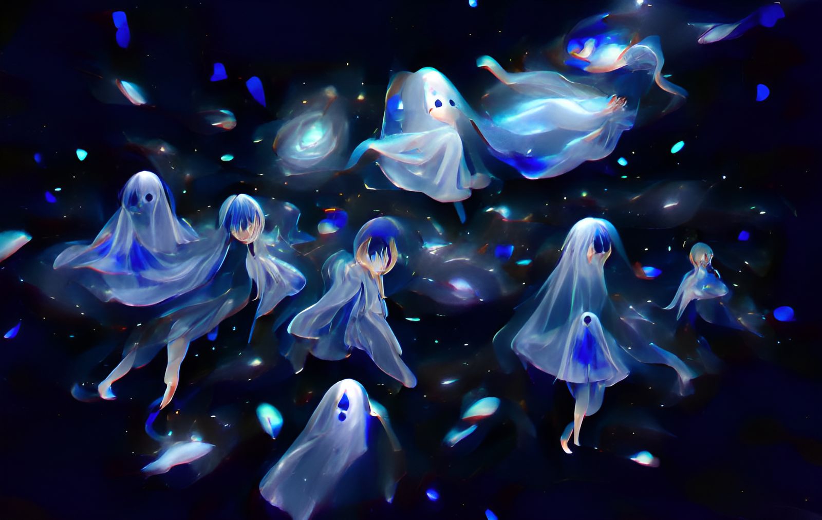 Ghosts in a Blue Galaxy