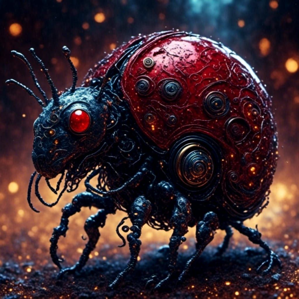 Stylized Ladybug with LoRA Effects