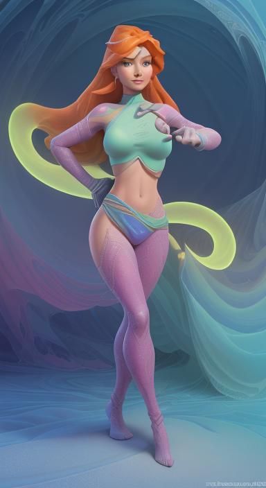 Kim Possible as Desert Magic Genie