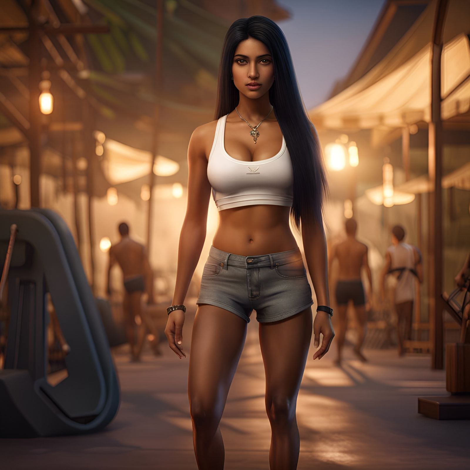 Realistic Photo of Indian Teenager in a Bar