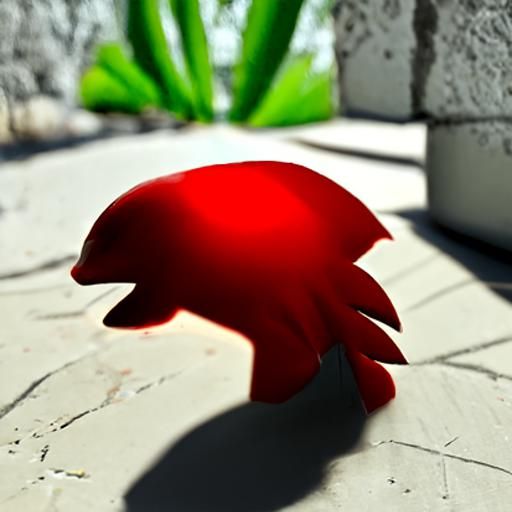 Knuckles the Echidna 3D Render