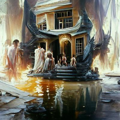 House of Hades: Oil Painting in Gurney Style