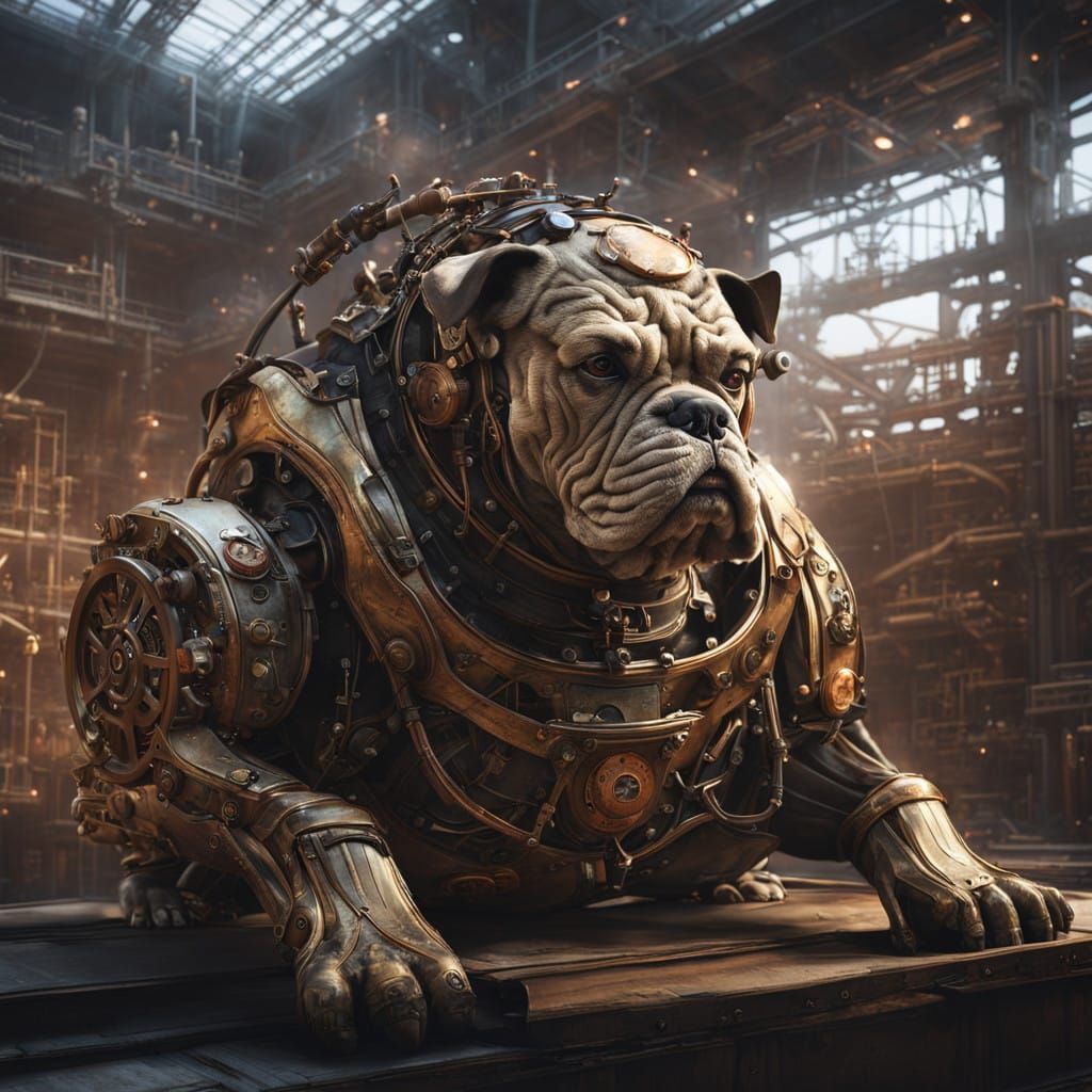 Steampunk Bulldog Craftsman