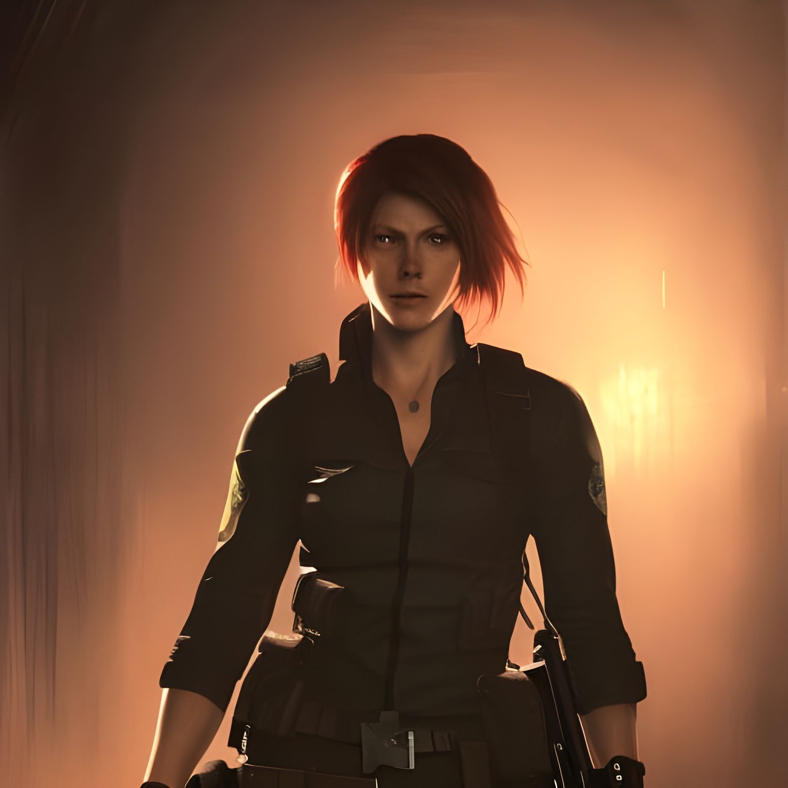 Claire Redfield: Dark Fantasy Concept Art in 8K