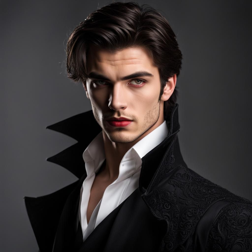 Attractive Young Vampire Portrait