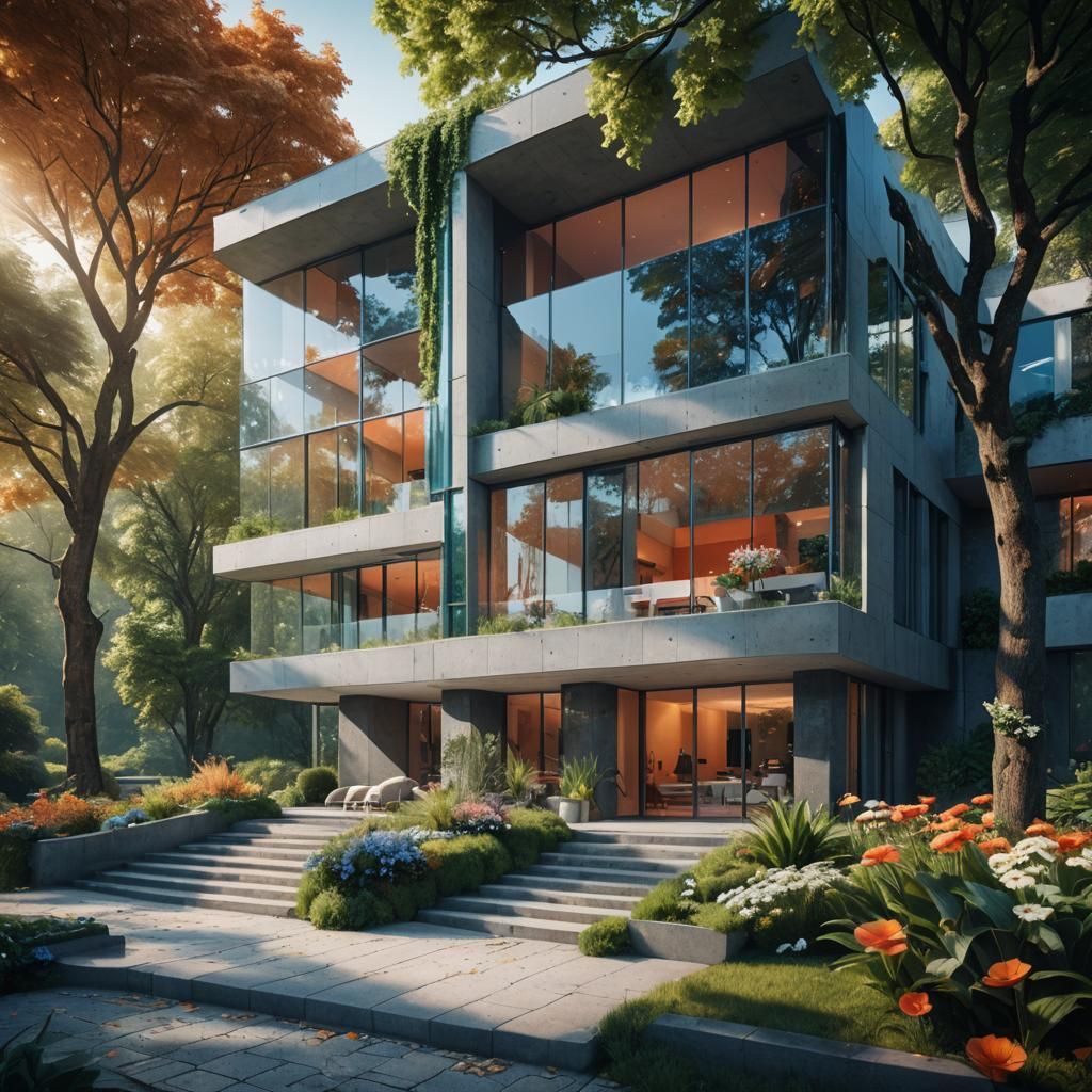 Futuristic Glass Villa in Prague: Fantasy Architecture