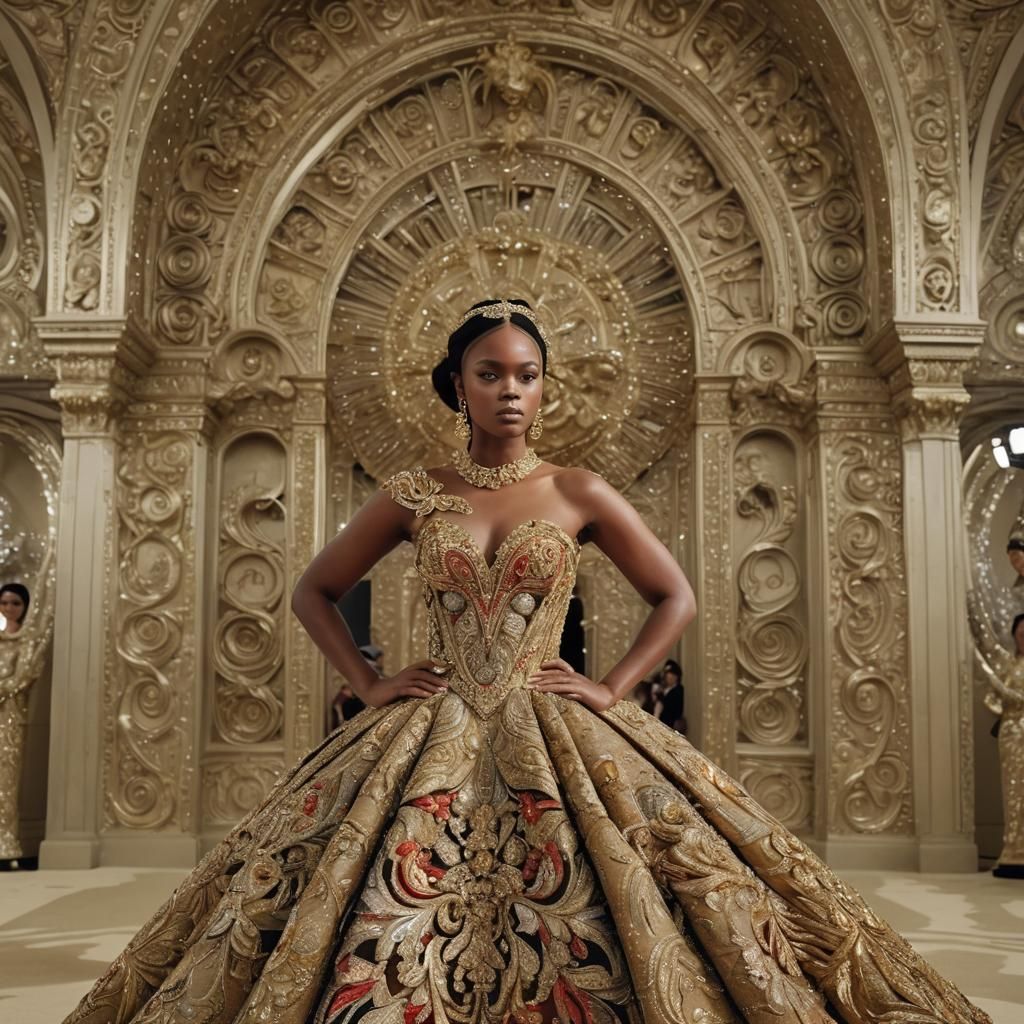 Voluminous Haute Couture Gown at Met Gala