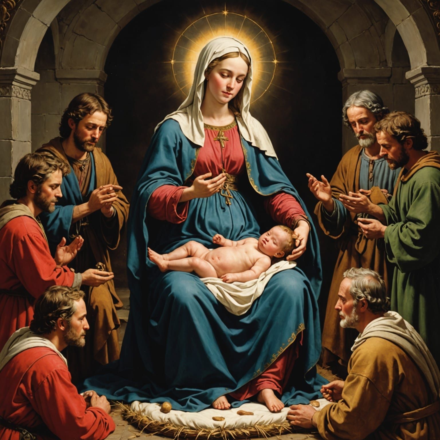 The Miraculous Conception Depicted