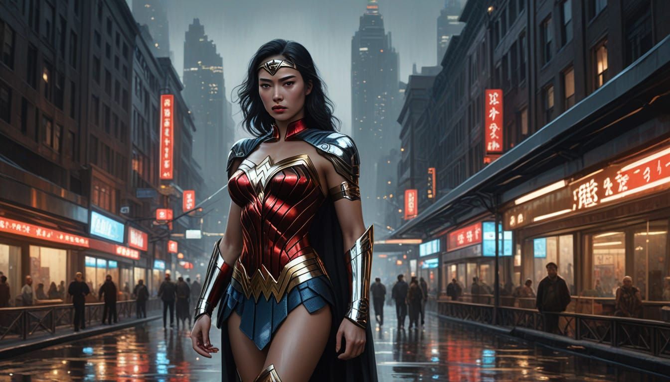 Chinese Wonder Woman Embodies Eastern Elegance in Hyper-Deta...