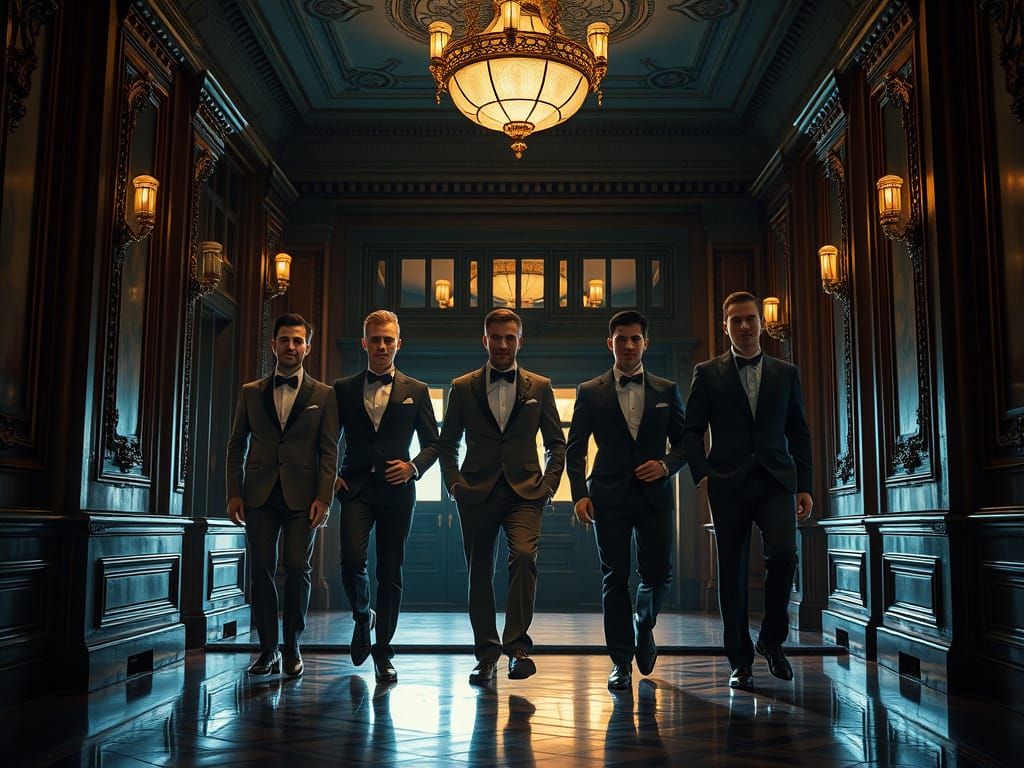 Queer Quintuplets Exiting Opulent Theatre