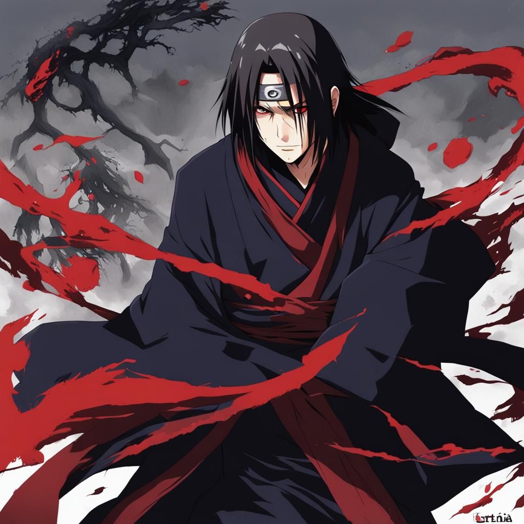Itachi Uchiha Anime Key Visual Portrait