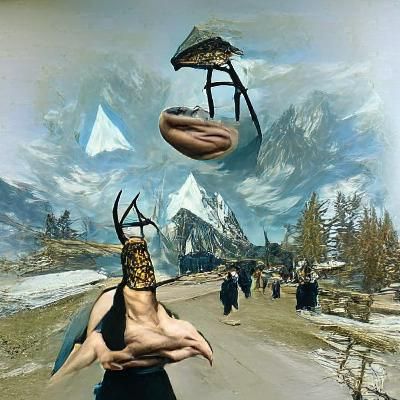 Dali Skyrim AI Image