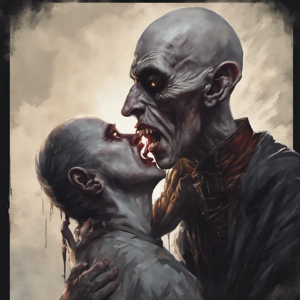 Nosferatu's Dark Embrace: A Vampire's Masterpiece in 8K