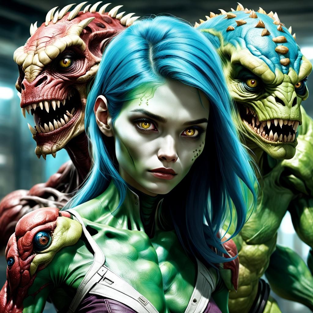 Striking Mutant Women: Half-Human, Half-Creature