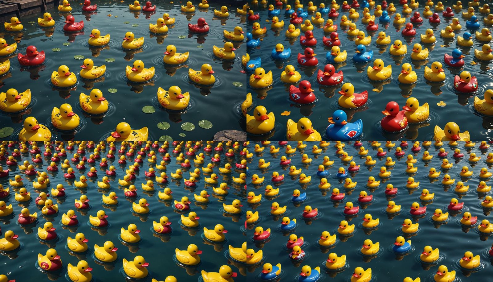 North Korean Rubber Ducks: Detailed Matte Painting