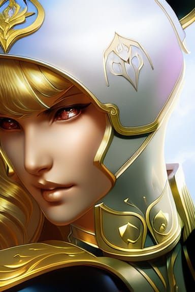 Spartan Warrior Smelling Flower in Hyperdetailed Portrait