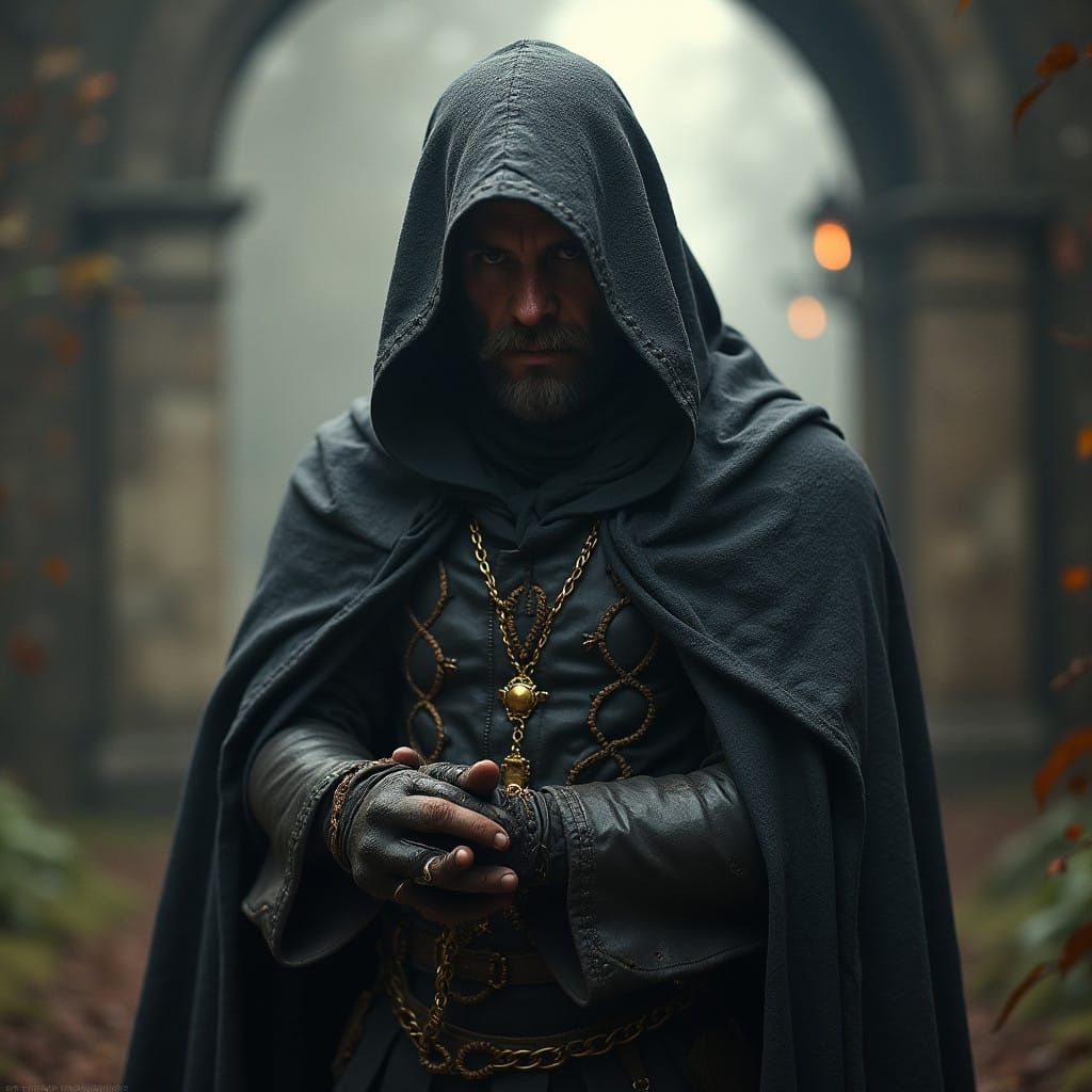 Grimdark Cityscape in Dark Grayscale Photography