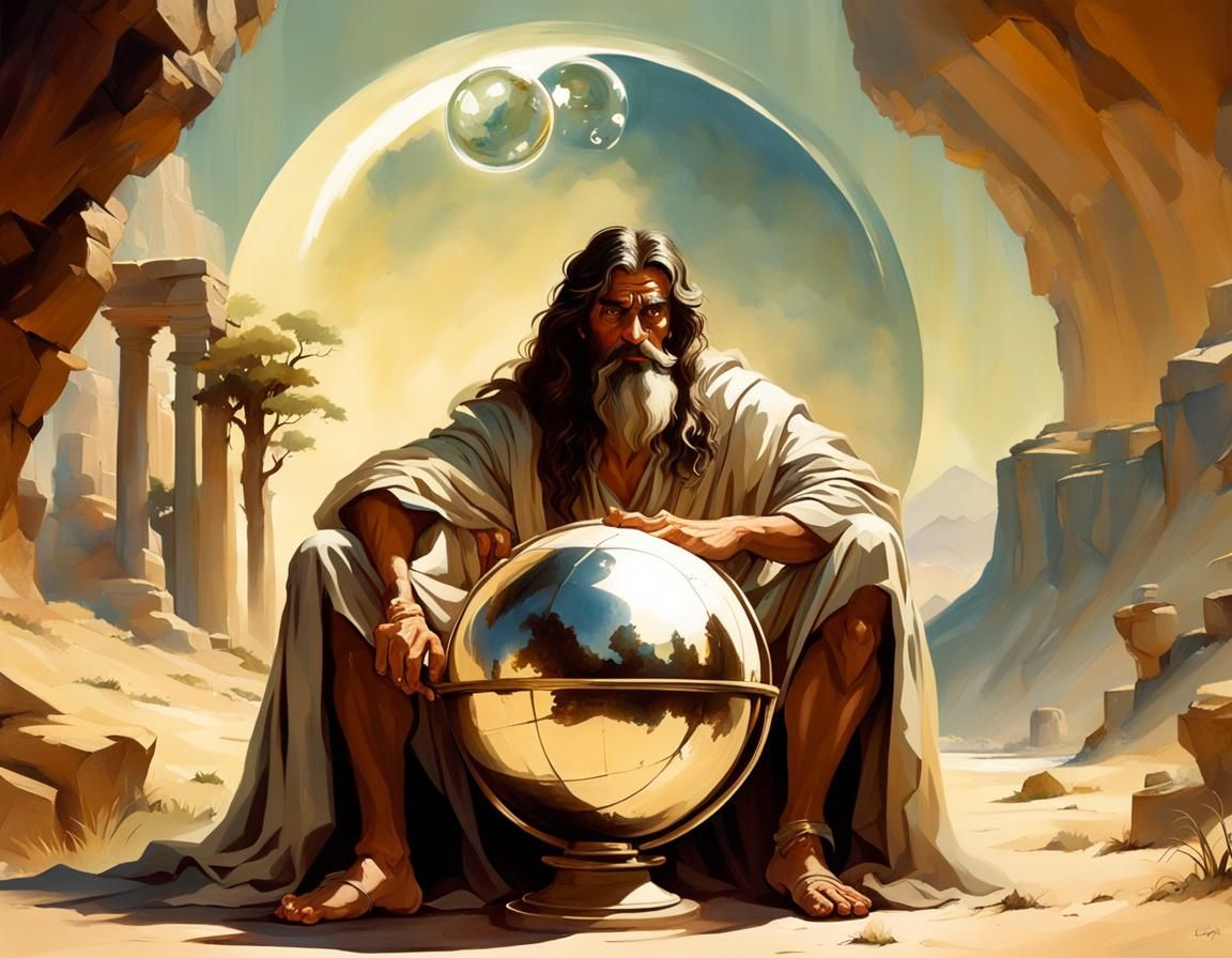 Apollonius of Tiana in Frank Frazetta Style