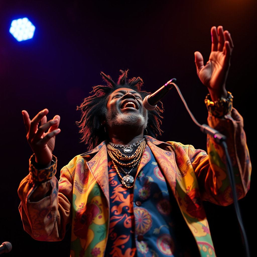 Alpha Blondy Captured in Vibrant, Dynamic Performance