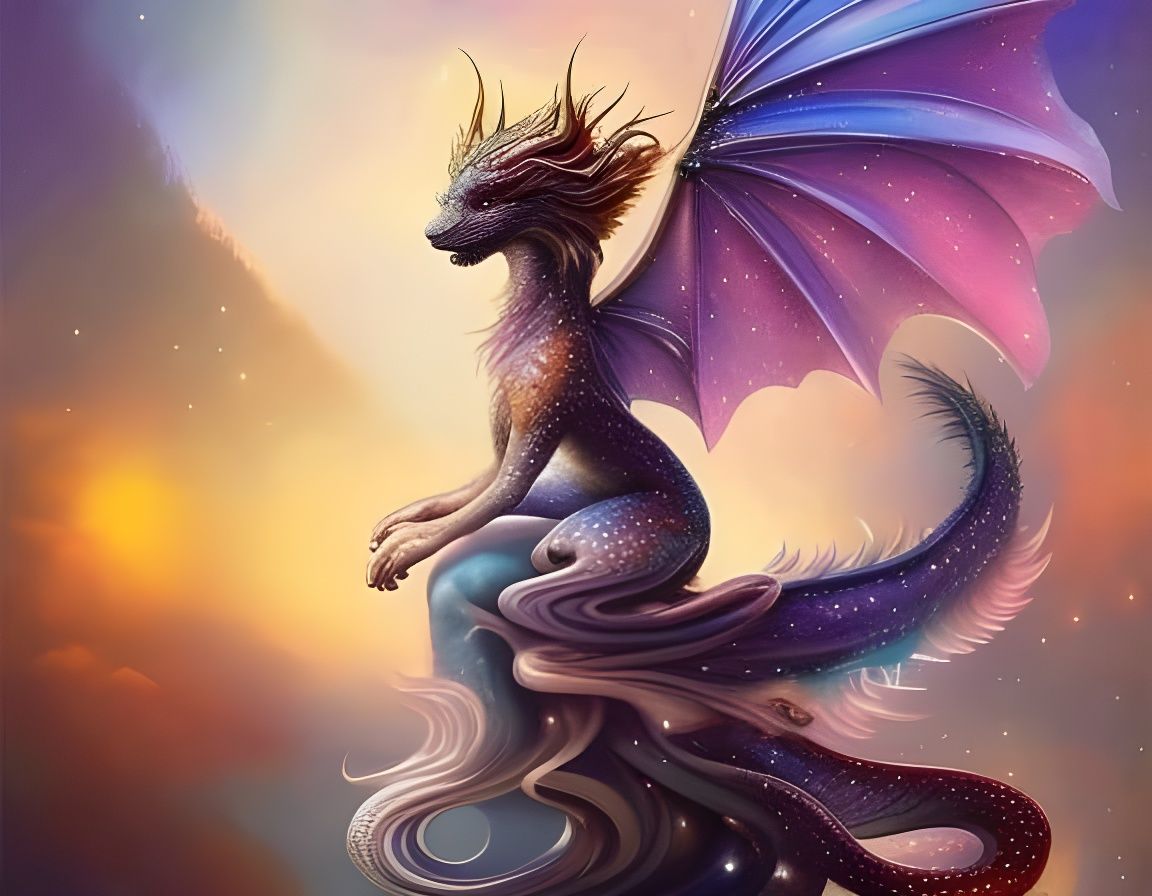 Mystical Shimmering Dragon Heir