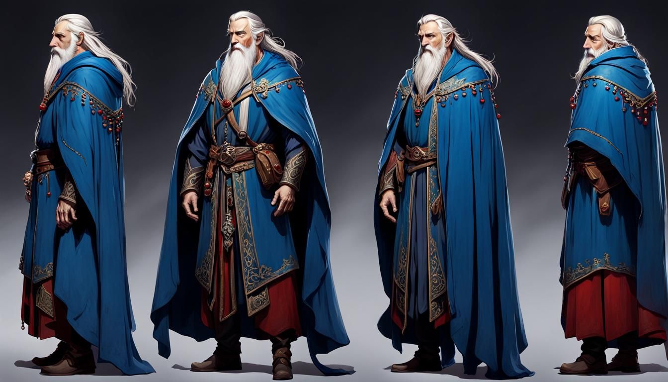 Fantasy Elf Wanderer Character Concept Art