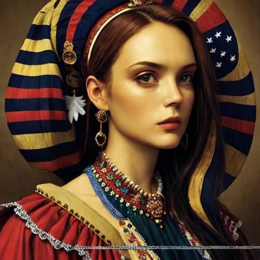 Photorealistic Emo Hippie with Tattoos in Cinematic Style