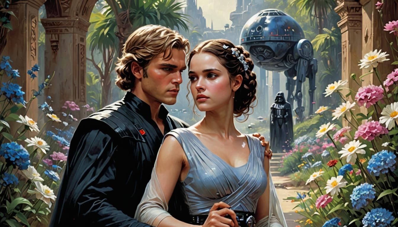 Star Wars romance clinch cover by Pino Daeni