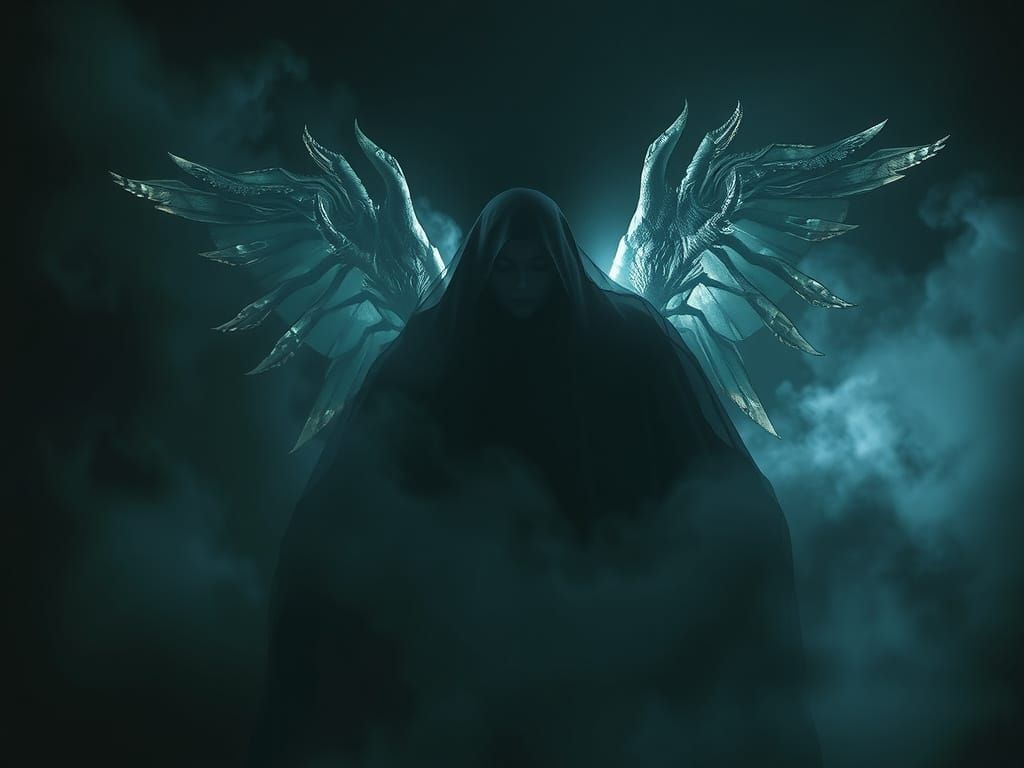 Archangels Shrouded in Darkness in Cinematic Style