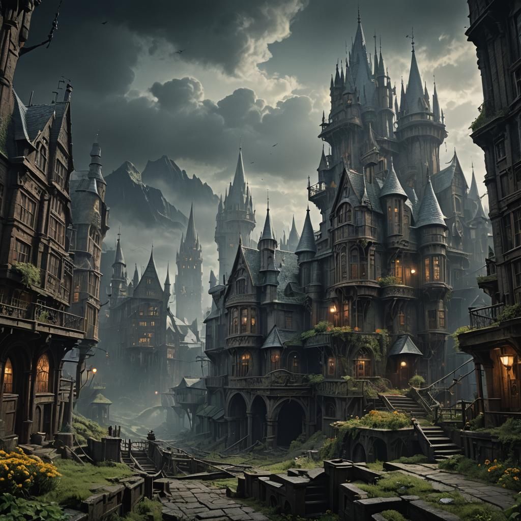 Epic Wolfsbane in Digital Matte Painting