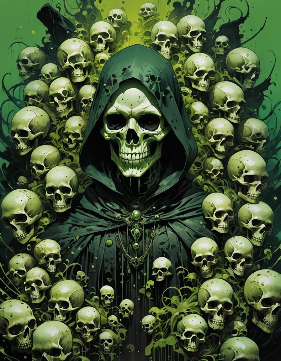 Necromancer in Post-Apocalyptic Splash Art