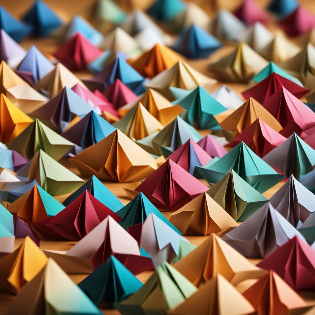 Origami Parade in Papercraft Style