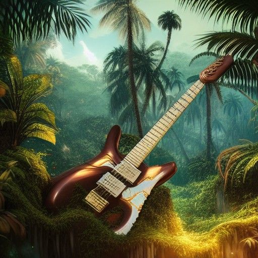 Guitar in the jungle