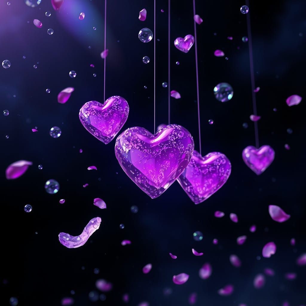 Whimsical Purple Dreamscape in Vibrant Digital Art