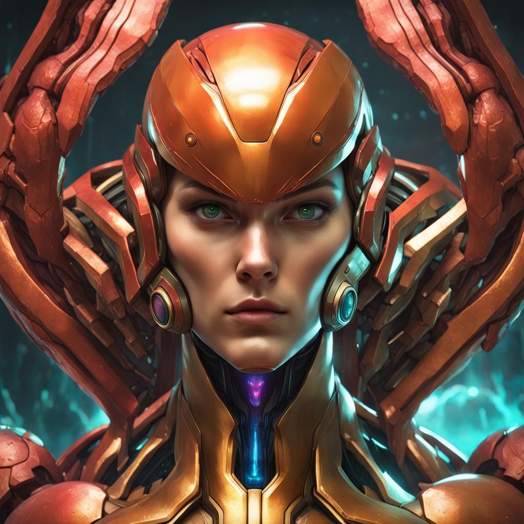 Samus Aran at the Gates of Hell