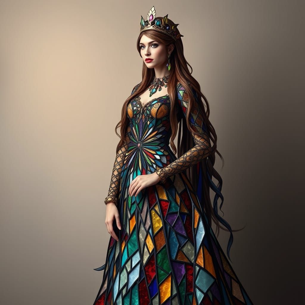 Stained Glass Royalty in Medieval Splendor