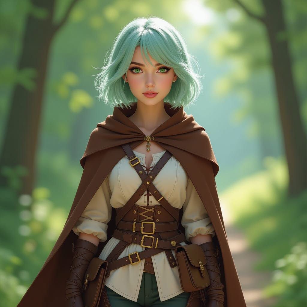 Sylphyetta in Natural Fantasy Setting, Atmospheric Realism