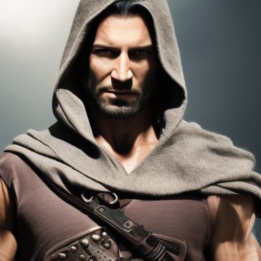 Hyperdetailed Assassin Concept Art in 8K Resolution