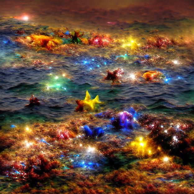 Colorful Ocean of Stars in Deep Space