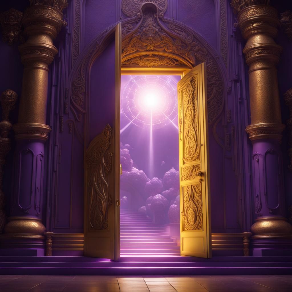 Dark Fantasy Door to Heaven in 8K Resolution