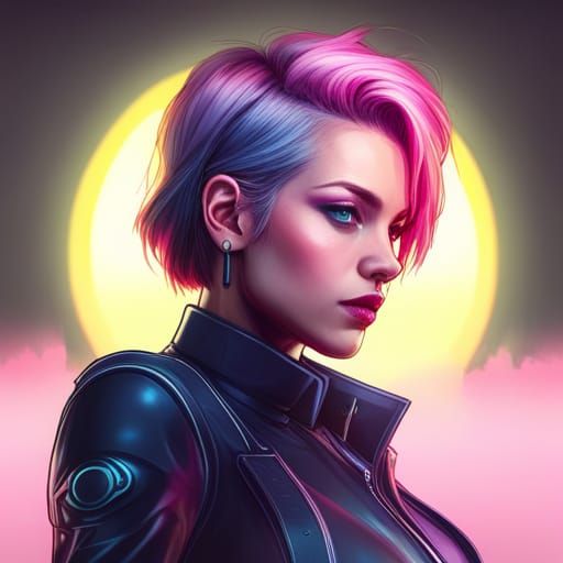 Cyberpunk Idol Portrait in 8k Resolution