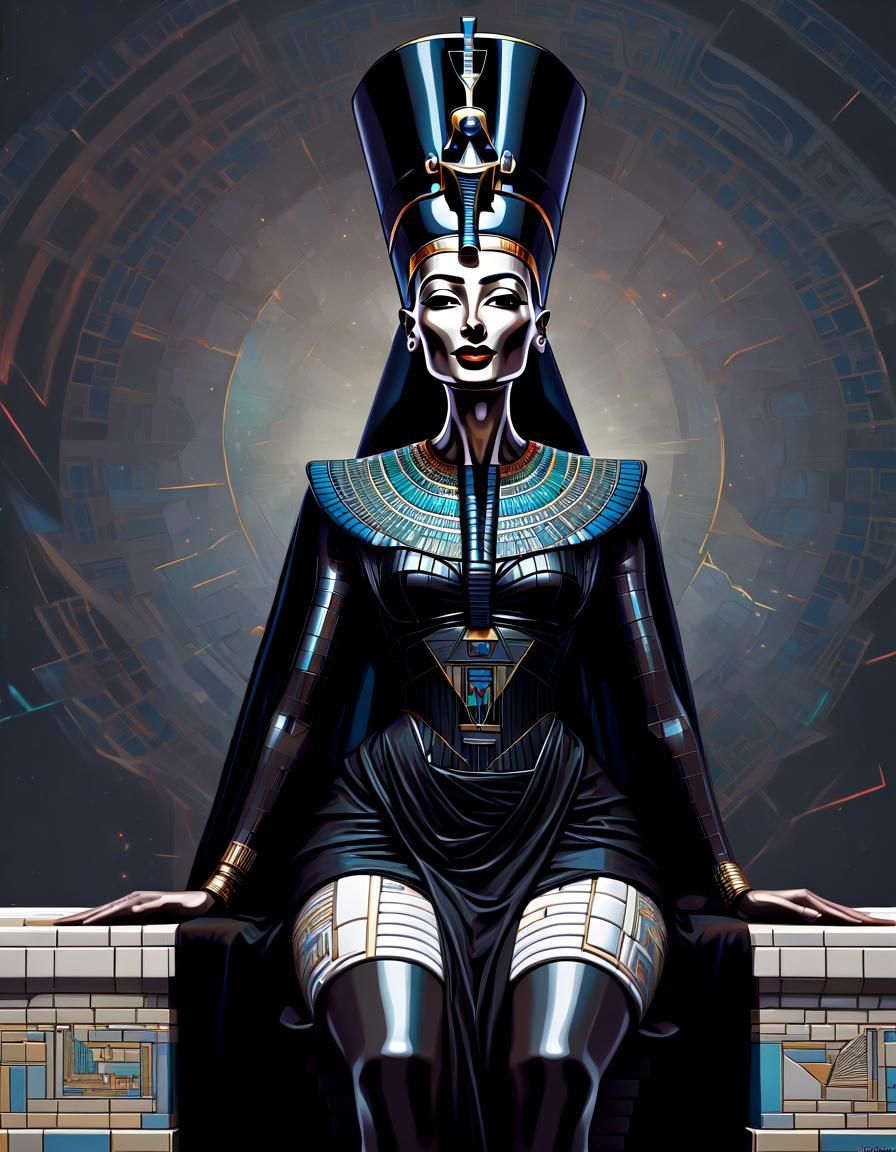 Nefertiti as Darth Vader: A Digital Bust