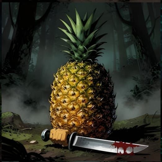 Pineapple Killer Masked Figure