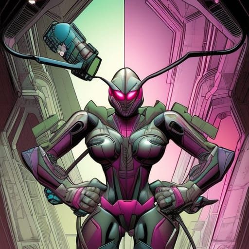 Arcee Comic Book Art Illustration