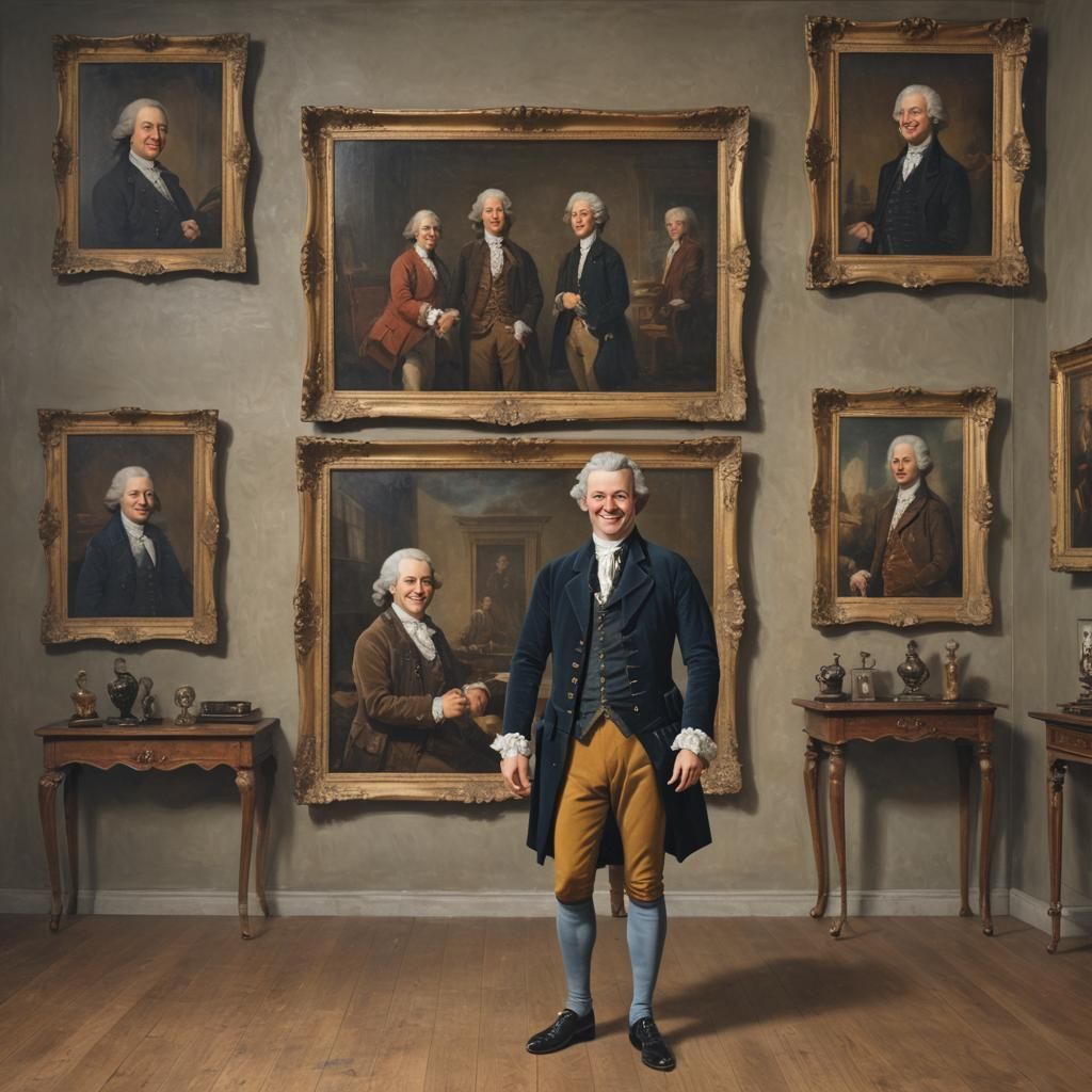 18th Century Gentleman in Grand Room