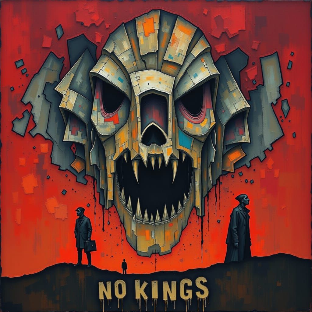 A Majestic Lion King Stands Proudly