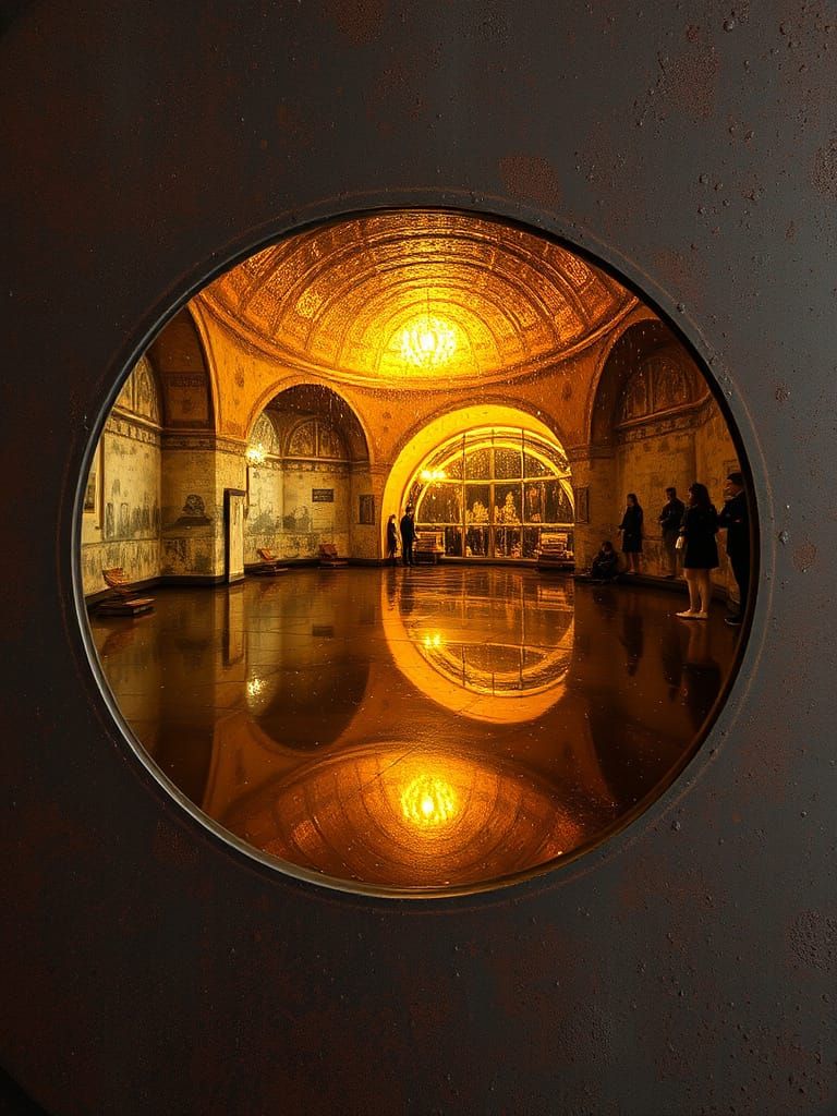 Inside a Gilt Resin Living Dome I Am Reflectigraphic See Our...