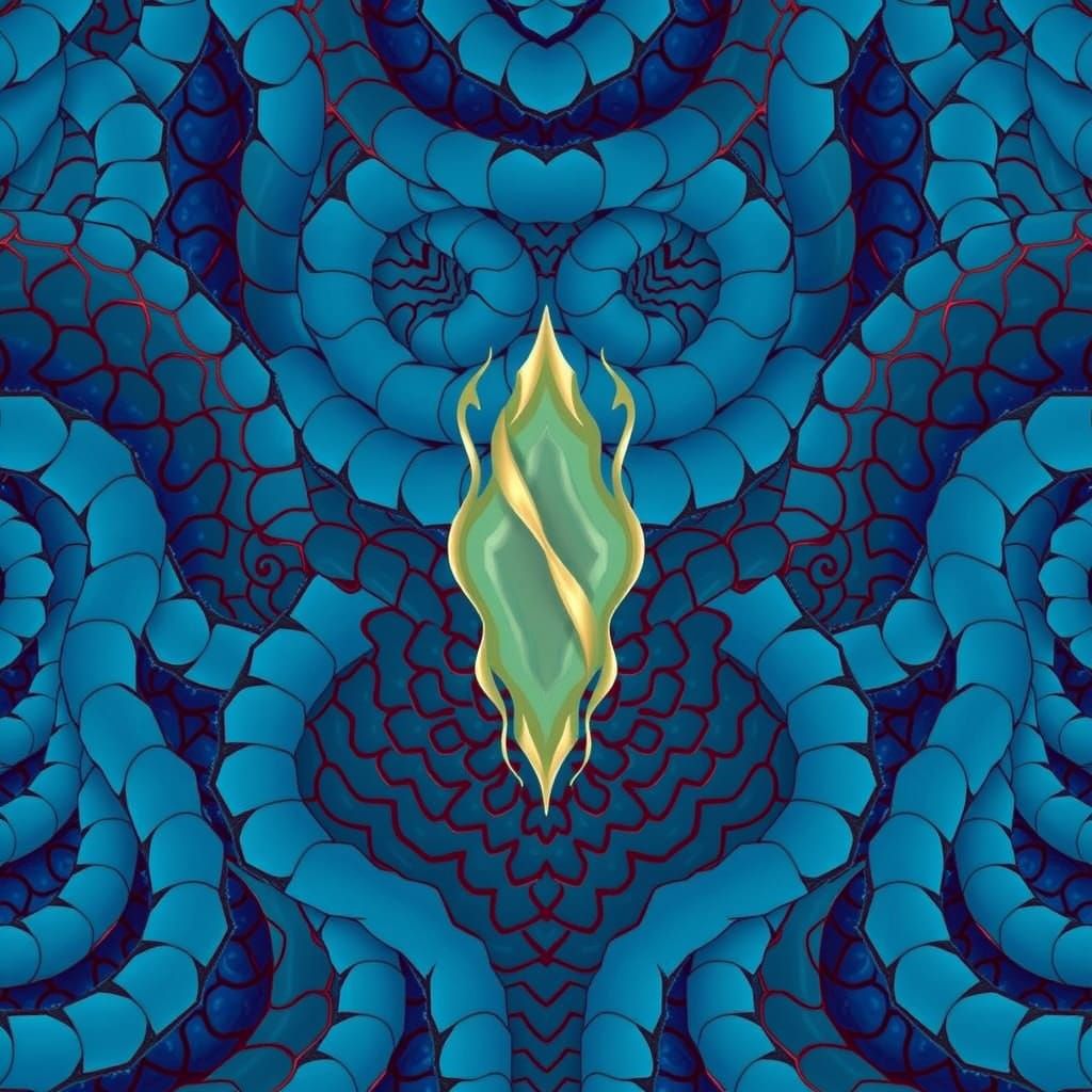 Abstract Swirls of Red Tones