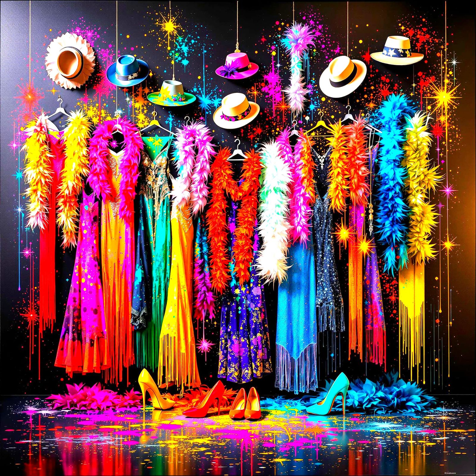 Roaring 20s Dresses & Accessories in Vibrant Colors