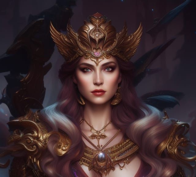 Goddess Freya: Hyperdetailed Digital Art Portrait